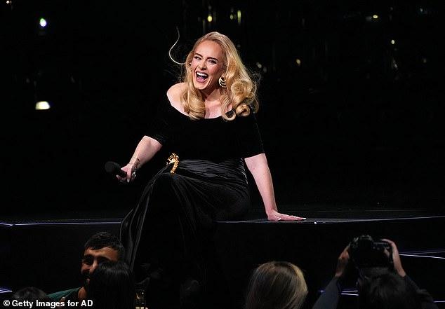 What a woman: Adele was on fine form as she finally took to the stage in Vegas for the first of her residency shows