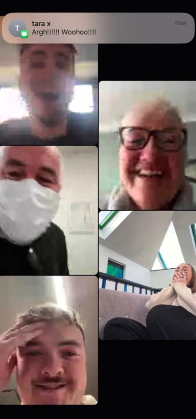 So sweet! Nell posted a screen grab of a video call between her family as they learned the news together, each looking equally ecstatic